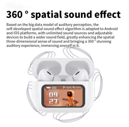A9 Pro ANC/ENC Earbuds With Smart Display