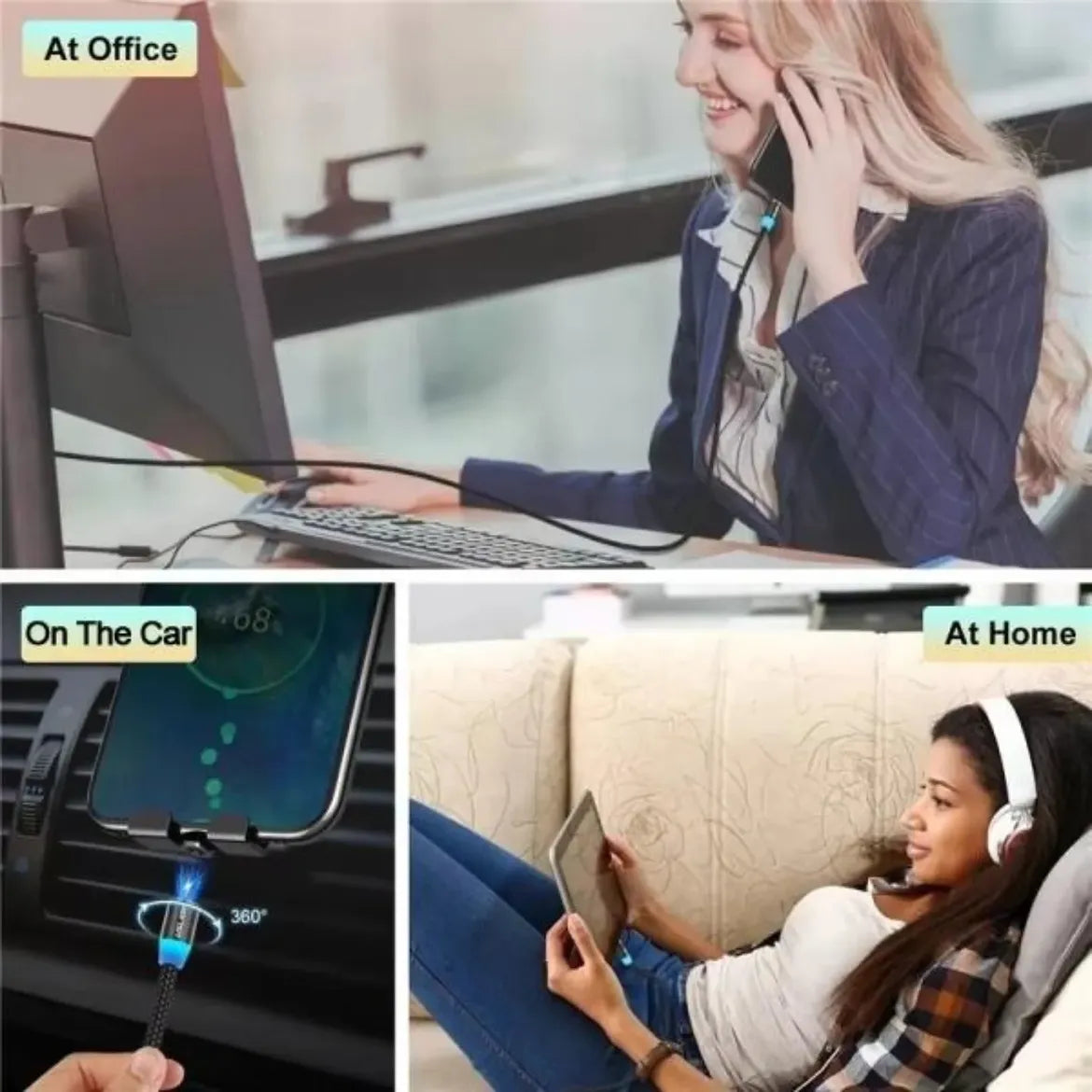 3-IN-1 Magnetic Charging Cable