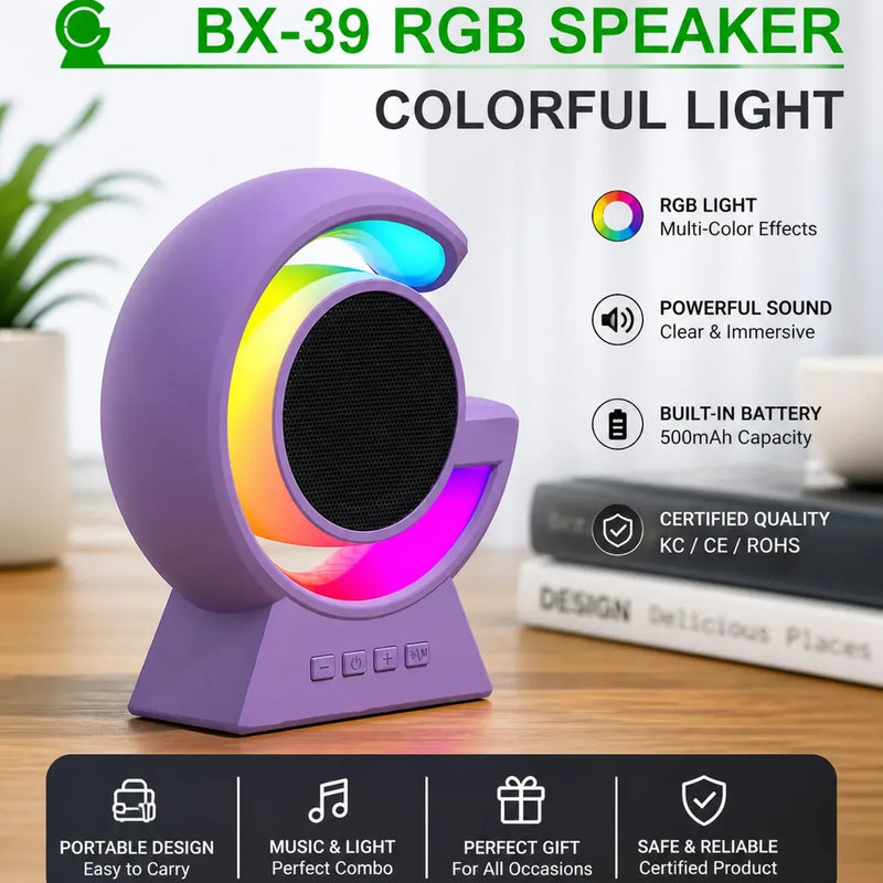 BX-39 RGB Speaker – Stylish Sound with Lights