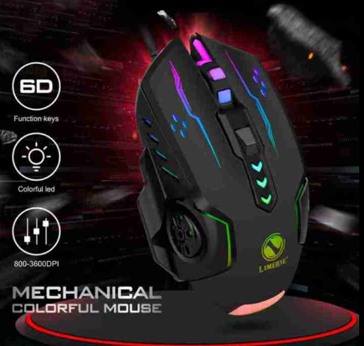 Limeide RGB Gaming Mouse – 3600 DPI