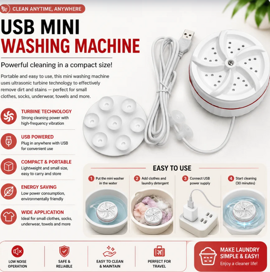 2 in 1 Mini Washing Machine