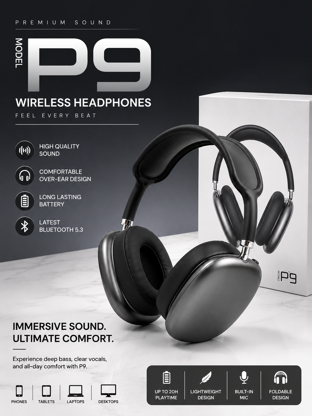 P9 Wireless Headphones
